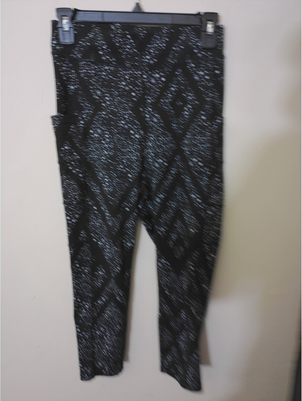 POP FIT Womens Leggings Black Galaxy Celestial Y2K Print High Rise Yoga Pockets